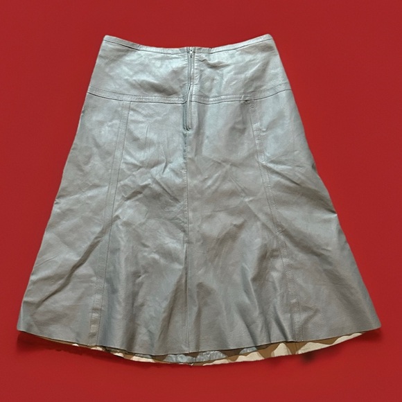 Vintage Blue Light blue Danier Blazer Skirt suit size Large Blazer 12 Skirt - Picture 7 of 8